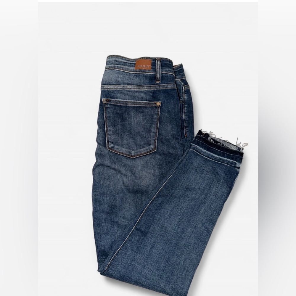 Judy Blue High Rise Dark Skinny Blue Jeans Women’s Size 15 - Picture 4 of 11